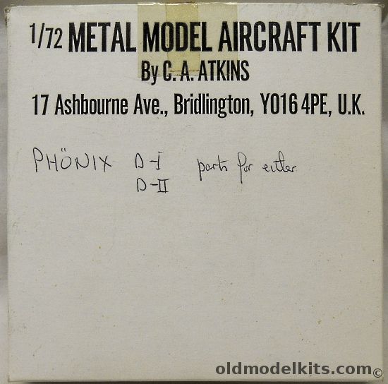 CA Atkins 1/72 Phonix D-I / D-II plastic model kit